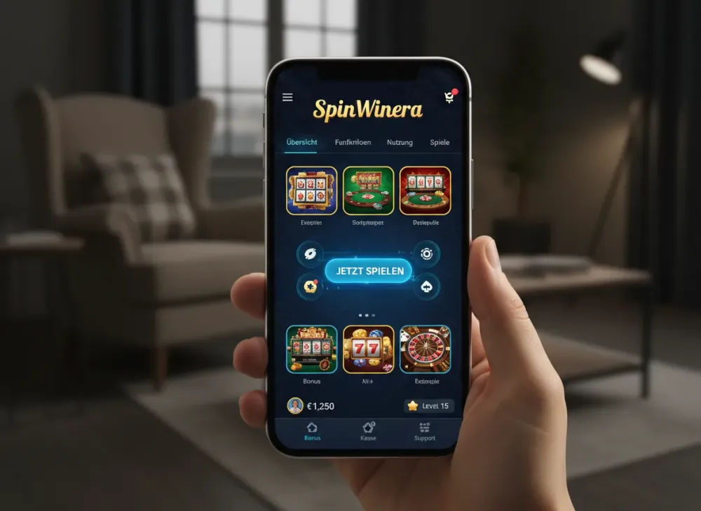 Spinwinera app Übersicht der Funktionen und Nutzung